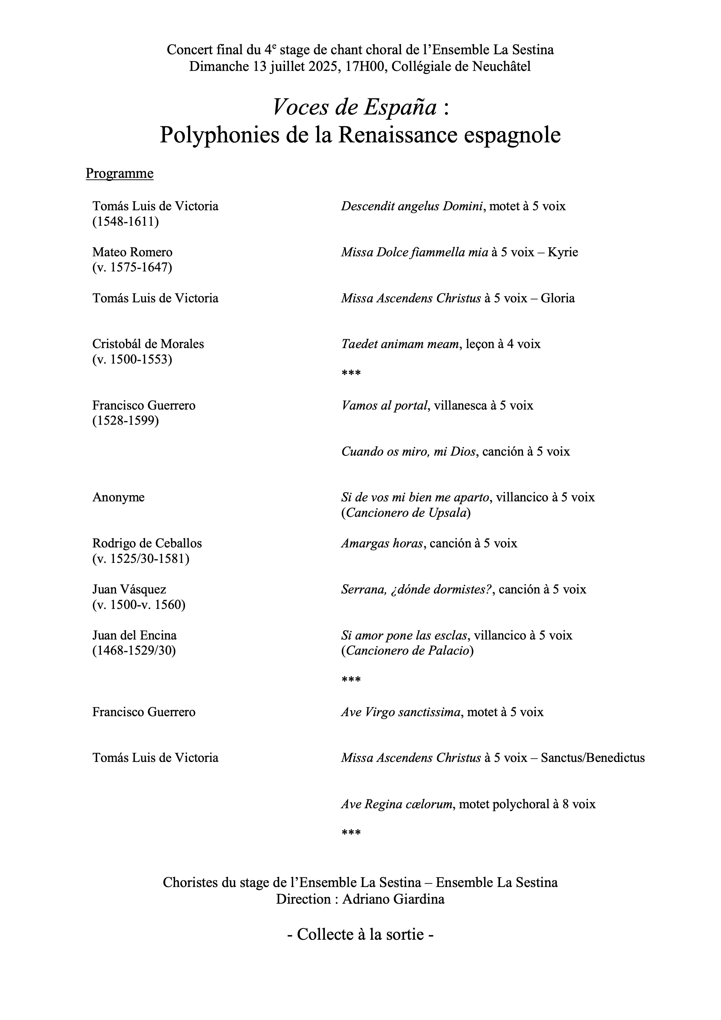 Programme public 2025