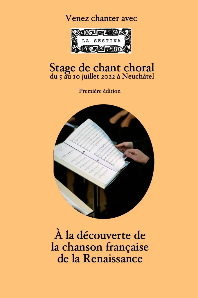 Flyer stage choral 2022